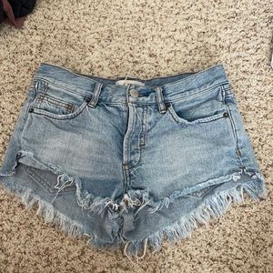 Free People jean shorts. Size 24